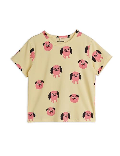 Mini Rodini Doggies T-shirt Yellow  Yellow 104/110 cm  Gul  104/110 cm  Piger