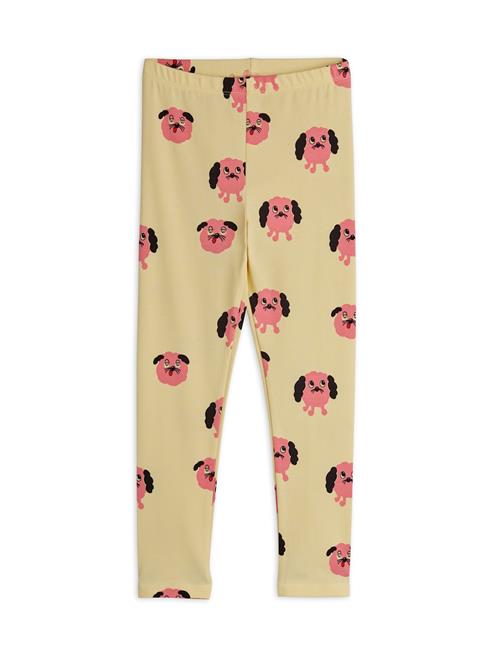 Mini Rodini Doggies Leggings Yellow  Yellow 80/86 cm  Gul  80/86 cm  Piger