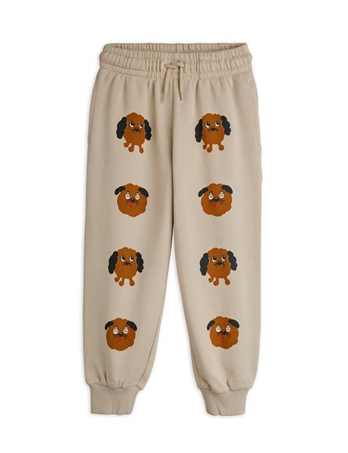 Mini Rodini Doggies Joggingbukser Grey  Grey 104/110 cm  Beige  104/110 cm  Drenge