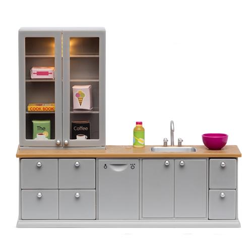 Lundby Lundby Dukkehusvask + Opvaskemaskine Grey  One Size-Grey  Grå  One Size 4+ Years Drenge, Piger