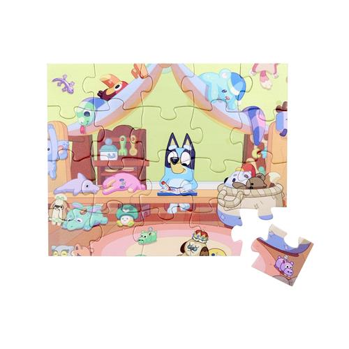 Micki Bluey Puslespil - 20 Brikker Multi  One Size-Multi  Gul  One Size 3+ Years Drenge, Piger