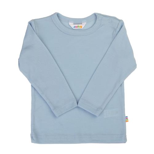 Joha Langærmet Top I Uld Blue  Blue-90 cm  Blå  90 cm  Drenge, Piger