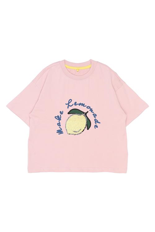 The New Shannet Kortærmet T-shirt Silver Pink  Silver Pink-7-8 Y  Lyserød  7-8 år  Piger