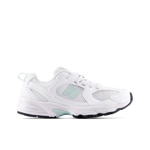 New Balance 530 Kids Bungee Lace Sneakers White  White 34.5 EU  Hvid  34.5 EU  Piger