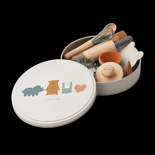 Liewood Gaspard Bagesæt Sandy Multi Mix  Sandy Multi Mix-One Size  Beige  One Size 3+ Years Drenge, Piger