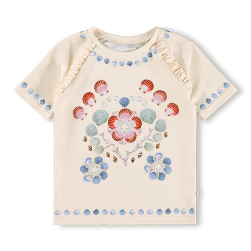 Molo Neona Rash Gurad Sea Shell Deco  Sea Shell Deco 98/104 cm  Hvid  98/104 cm  Piger