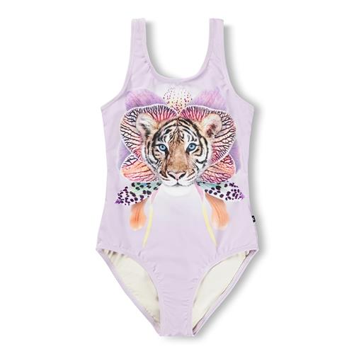 Molo Nika Badedragt Orchid Tiger  Orchid Tiger 128 cm  Lilla  128 cm  Piger