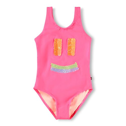 Molo Nika Badedragt Pink Face  Pink Face 122 cm  Lyserød  122 cm  Piger