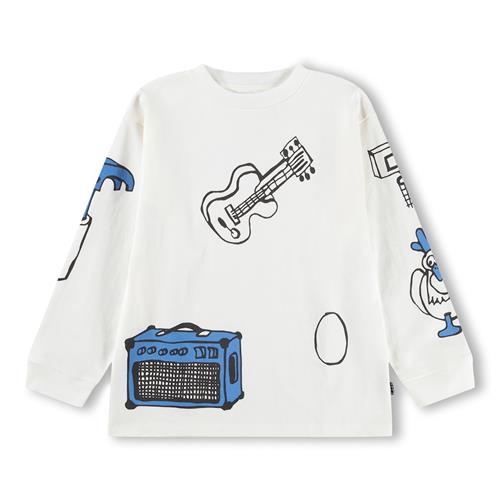 Molo GOTS Rube Langærmet T-shirt Daylight White  Daylight White 152 cm  Hvid  152 cm  Drenge