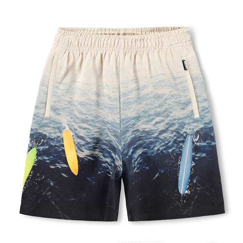 Molo GOTS Amil Sweat Shorts Floating Boards  Floating Boards 140 cm  Hvid  140 cm  Drenge