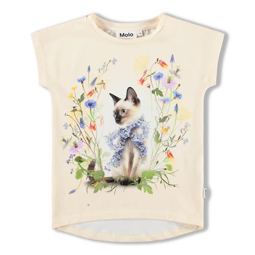 Molo GOTS Ragnhilde Tee Nature Bow  Nature Bow 98 cm  Creme  98 cm  Piger