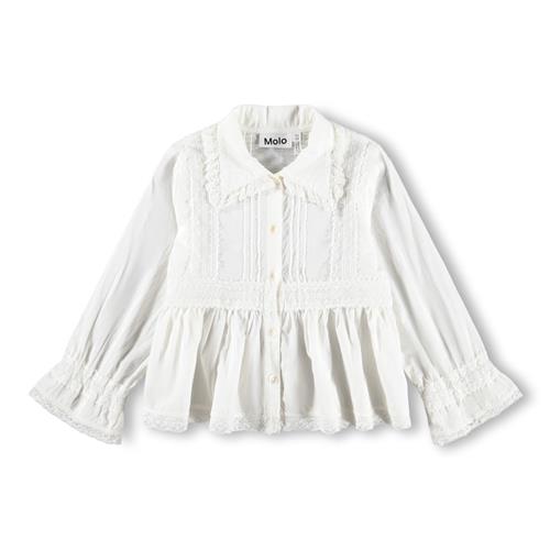 Molo GOTS Reece Bluse Whitest  Whitest 92/98 cm  Hvid  92/98 cm  Piger