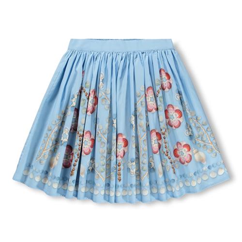 Molo GOTS Bonnie Nederdel Floral Shells  Floral Shells 98/104 cm  Blå  98/104 cm  Piger