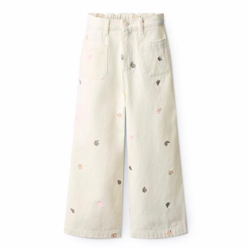 Molo GOTS Adionella Jeans Mini Shells  Mini Shells 122 cm  Hvid  122 cm  Piger