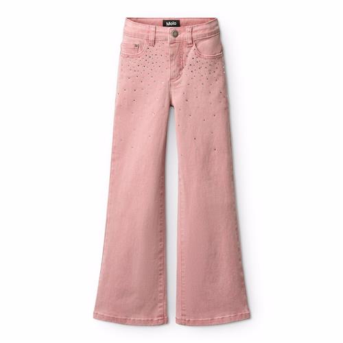 Molo Asta Jeans Blush Rhinestone  Blush Rhinestone 116 cm  Lyserød  116 cm  Piger