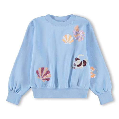 Molo GOTS Marge Sweatshirt Sparkling Sea  Sparkling Sea 110 cm  Blå  110 cm  Piger