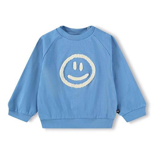 Molo GOTS Disc Sweatshirt Blue Tide  Blue Tide 86 cm  Blå  86 cm  Drenge