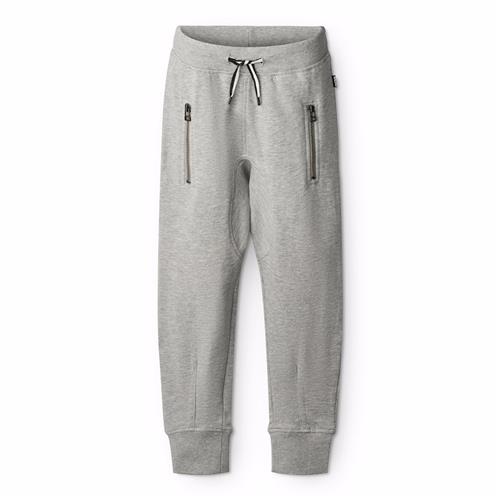 Molo Ashton Joggingbukser Grey Melange  Grey Melange 128 cm  Grå  128 cm  Drenge