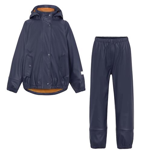 Molo Zet Regnsæt Classic Navy  Classic Navy 98/104 cm  Blå  98/104 cm  Drenge, Piger