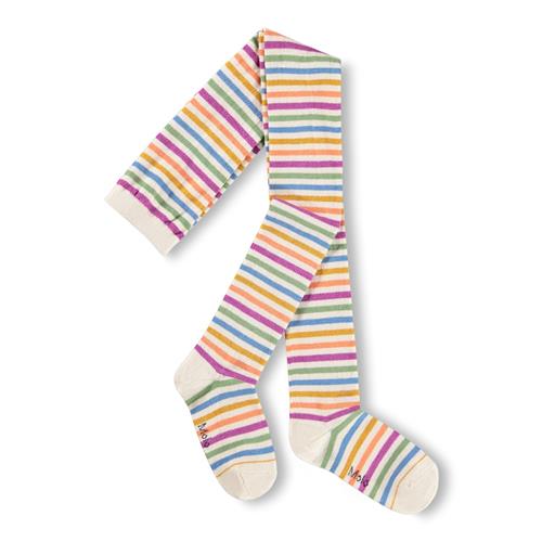 Molo Stripy Strømpebukser Mini Rainbow  Mini Rainbow 92/98 cm  Creme  92/98 cm  Piger