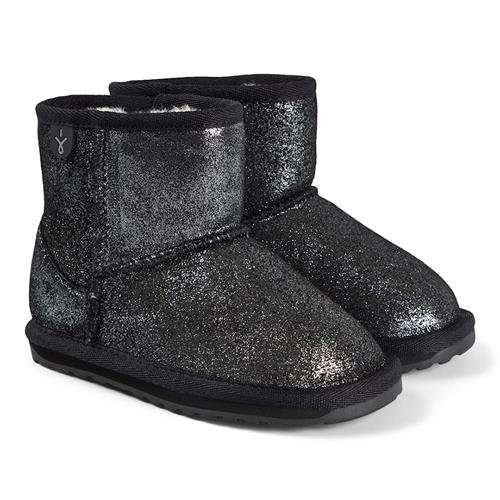 Emu Australia Wallaby Mini Metallic Støvler Black  Black 28 EU  Sort  28 EU  Piger