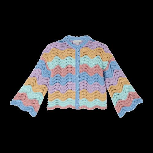 Stella McCartney Kids Strikket Cardigan Colourful  Colourful-2 Y  Lilla  2 år  Piger