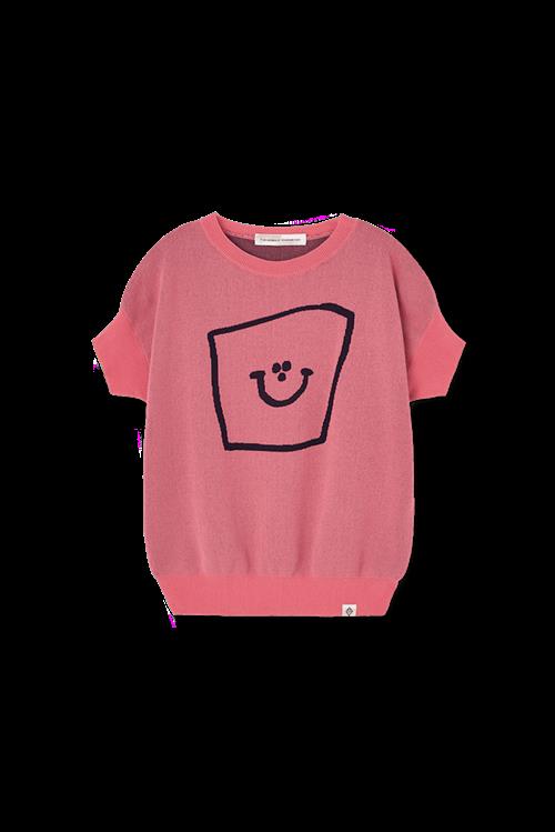 The Animals Observatory Bat Kortærmet Sweater Soft Pink  Soft Pink 4 Y  Lyserød  4 år  Piger