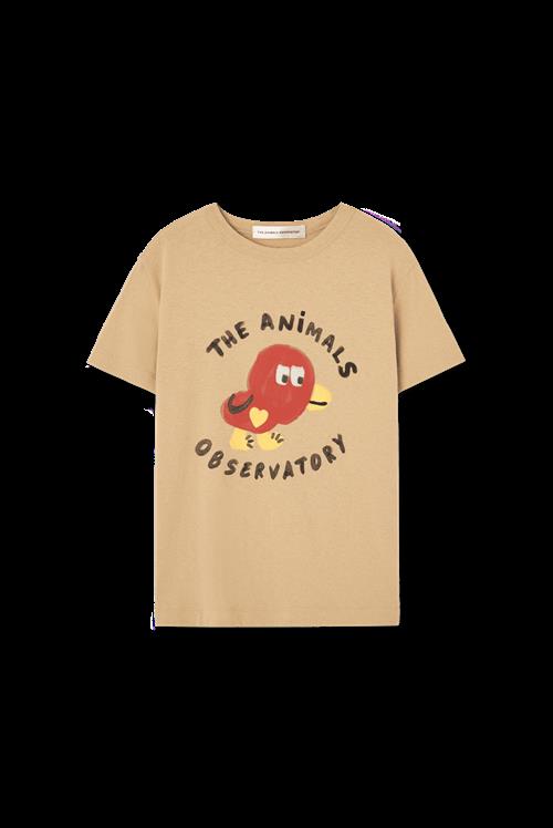 The Animals Observatory Rooster T-shirt Soft Brown  Soft Brown 3 Y  Brun  3 år  Drenge, Piger