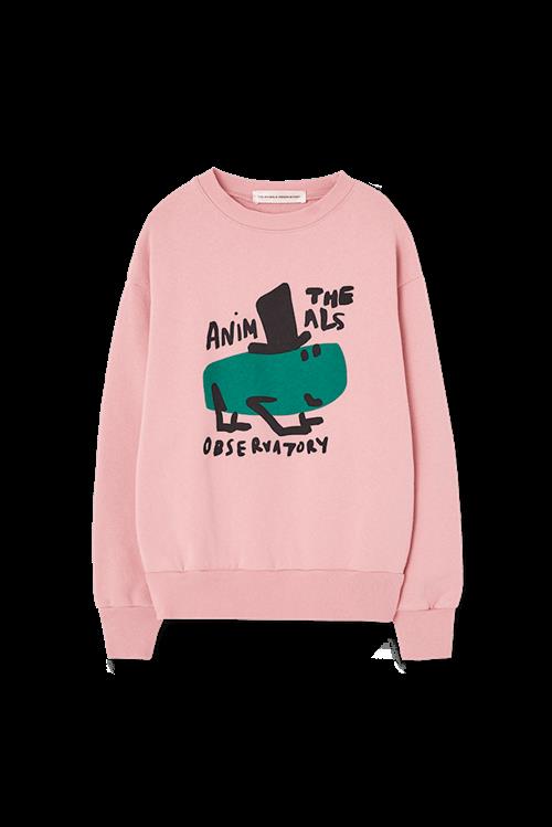 The Animals Observatory Bear Sweatshirt Soft Pink  Soft Pink 4 Y  Lyserød  4 år  Piger