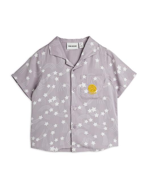 Mini Rodini Starfall Vævet Skjorte Purple  Purple 104/110 cm  Lilla  104/110 cm  Drenge, Piger
