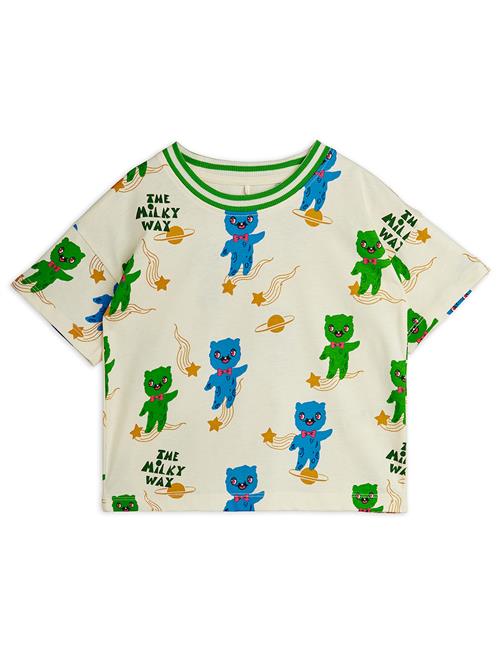 Mini Rodini Aliens Tee Off-white  Off-White 92/98 cm  Hvid  92/98 cm  Drenge, Piger