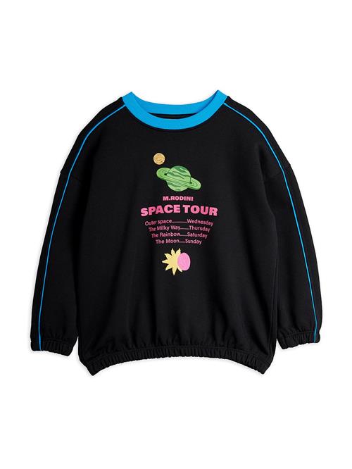 Mini Rodini Space Tour Sweatshirt Black  Black 116/122 cm  Sort  116/122 cm  Drenge, Piger