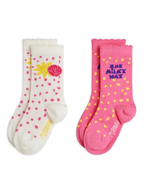 Mini Rodini The Milky Way 2-pak Sokker Pink  Pink 20-23 EU  Lyserød  20-23 EU  Piger