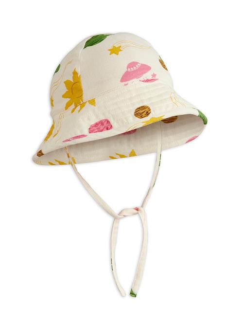 Mini Rodini Space Solhat I Musselin Off-white  Off-White 48/50 cm  Hvid  48/50 cm  Drenge, Piger
