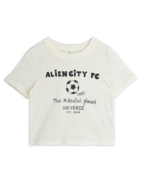Mini Rodini Alien City Tee Off-white  Off-White 116/122 cm  Hvid  116/122 cm  Drenge, Piger