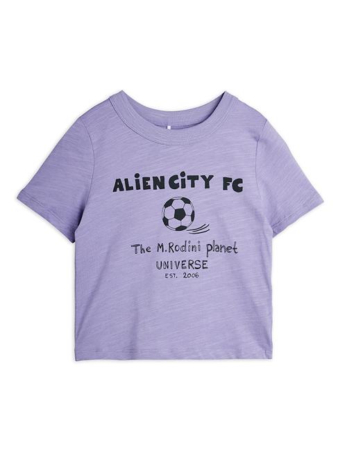 Mini Rodini Alien City Tee Purple  Purple 104/110 cm  Lilla  104/110 cm  Drenge, Piger