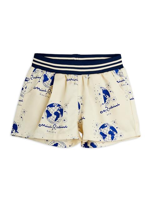 Mini Rodini Society Vævede Shorts White  White 128/134 cm  Hvid  128/134 cm  Drenge, Piger
