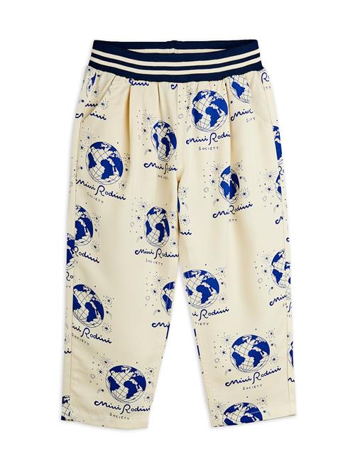 Mini Rodini Society Vævede Bukser White  White 116/122 cm  Hvid  116/122 cm  Drenge, Piger