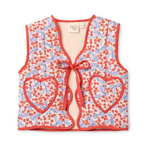 Flöss Debbie Vest Ditsy Floral  Ditsy Floral 92 cm  Rød  92 cm  Piger