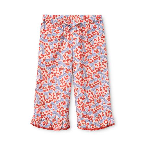 Flöss Debbie Bukser Ditsy Floral  Ditsy Floral 104 cm  Rød  104 cm  Piger