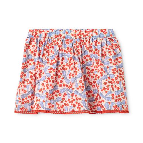 Flöss Debbie Nederdel Ditsy Floral  Ditsy Floral 104 cm  Rød  104 cm  Piger
