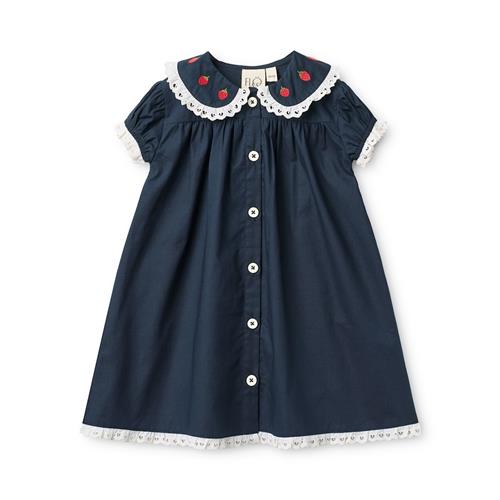 Flöss Aja Kjole New Navy  New Navy 104 cm  Marineblå  104 cm  Piger