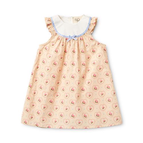 Flöss Berta Kjole Rosy Heart  Rosy Heart 86 cm  Lyserød  86 cm  Piger