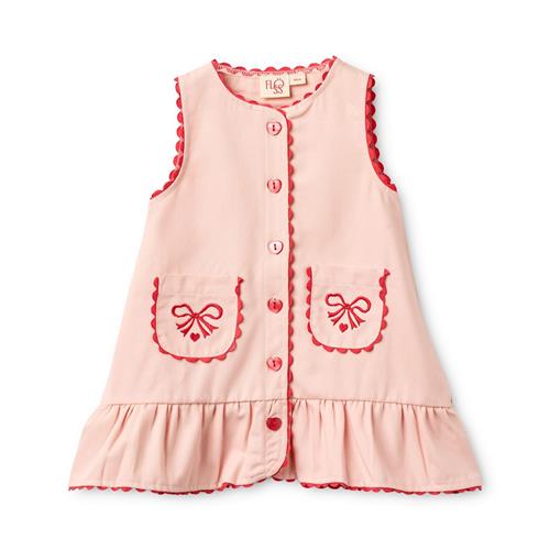 Flöss Elina Kjole Soft Rose  Soft Rose 122 cm  Lyserød  122 cm  Piger
