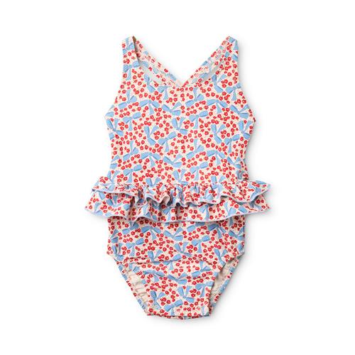 Flöss Marina Badedragt Ditsy Floral  Ditsy Floral 92 cm  Rød  92 cm  Piger