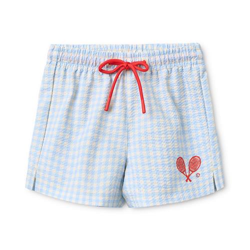 Flöss Ocean Badeshorts Blue Gingham  Blue Gingham 128 cm  Blå  128 cm  Drenge