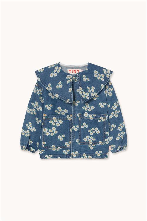 Tinycottons Blossoms Denim-skjorte Medium Wash Denim  Medium Wash Denim 3 Y  Blå  3 år  Piger