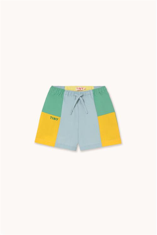 Tinycottons Color Block Vævede Shorts Multicolor  Multicolor 3 Y  Blå  3 år  Drenge
