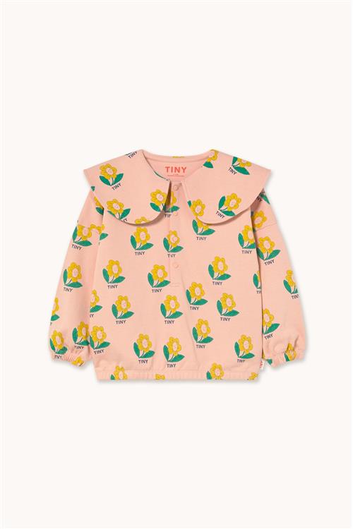 Tinycottons Tiny Flower Sweatshirt Wild Rose  Wild Rose 4 Y  Lyserød  4 år  Piger