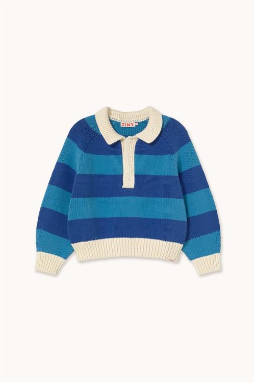 Tinycottons Stripes Sweater Ultramarine  Ultramarine 8 Y  Blå  8 år  Drenge
